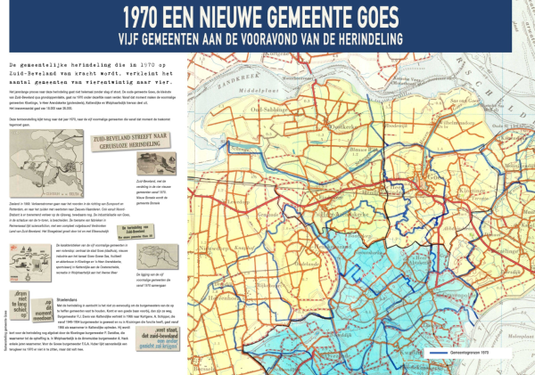 Informatiepaneel 'Gemeente Goes 1970'